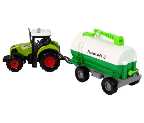 Tractor for Kids with Trailer Tank Car Farm