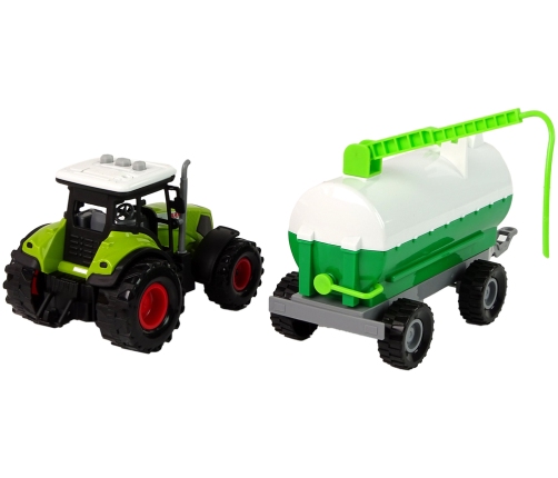 Tractor for Kids with Trailer Tank Car Farm