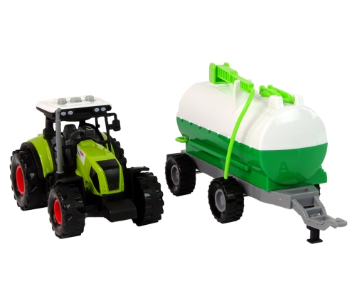 Tractor for Kids with Trailer Tank Car Farm