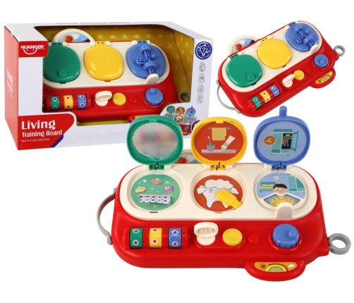 Red Sensory Educational Board for Children