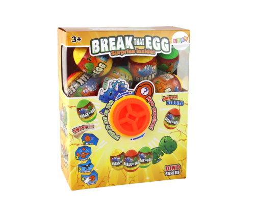 Cracking Dinosaur Egg Draw Colorful Shell 12 pcs.