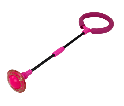 Hula Hop Jump Rope, Light-Up Skipper, Foldable, Pink