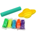 Plastic Set of Play-Doh 8 Planets Molds 5 Colors