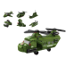 Military Helicopter Block Set Military Green 1000 pcs