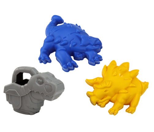 Dinosaur Sand Set, Grinder, Funnel, Spatula, Rake, Watering Can, Molds