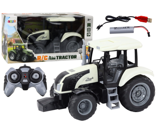 Remote Controlled Tractor RC 2.4G Sounds White