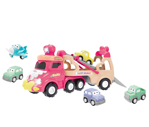 Set of wheels for children 5w1 White and Pink Children