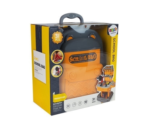 Tool Set Backpack Workshop Orange and Grey