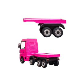 Bērnu elektro puspiekabe Mercedes Actros Truck HL358 Pink