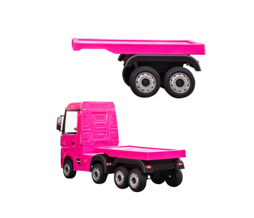 Детский электро полуприцеп Mercedes Actros Truck With HL358 Pink