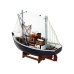 Wooden Navy Blue Collector's Model Ship