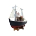 Wooden Navy Blue Collector's Model Ship