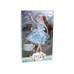 Children's Doll Emily Spring Long Hair Blue Dress Kitten