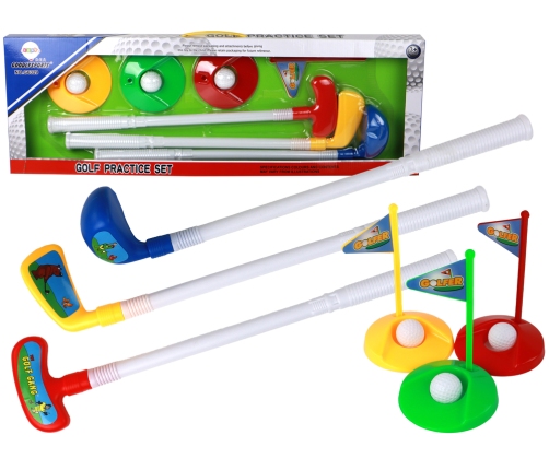 Mini Golf Set for Children, Sticks, 12 Pieces.