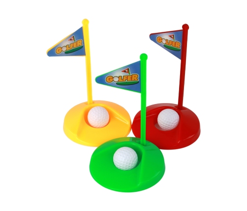 Mini Golf Set for Children, Sticks, 12 Pieces.