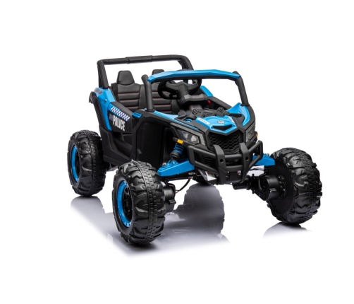 Battery-operated Buggy JH-105 Blue Police Car 24V 4x4