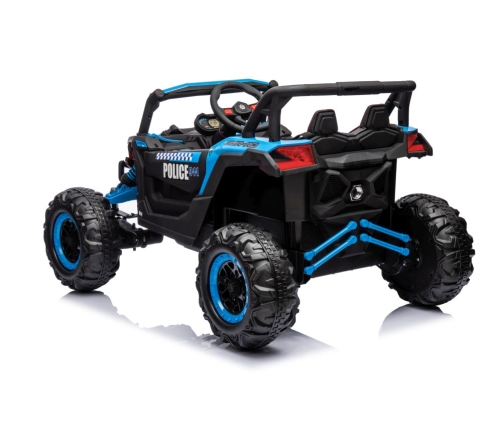 Battery-operated Buggy JH-105 Blue Police Car 24V 4x4