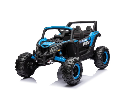 Battery-operated Buggy JH-105 Blue Police Car 24V 4x4