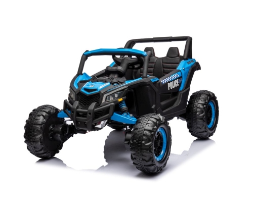 Battery-operated Buggy JH-105 Blue Police Car 24V 4x4