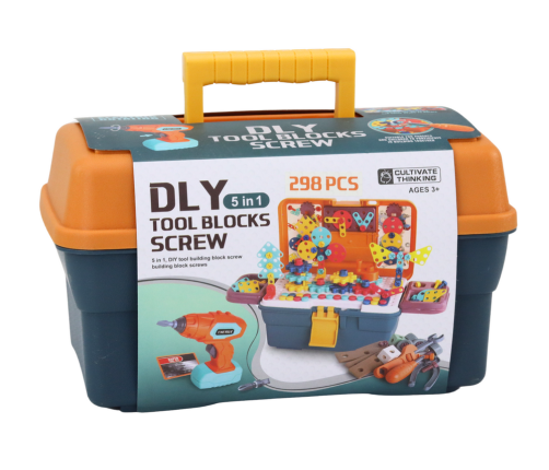 3D Construction Puzzle Bricks In DIY Box Disassembly Drill