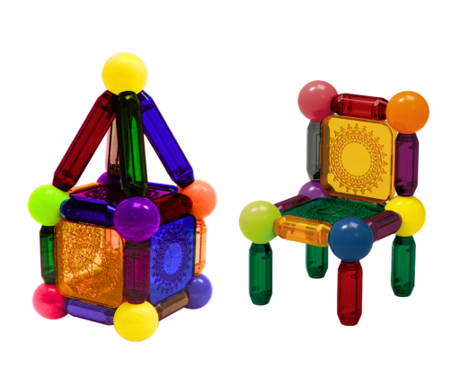 Set of Magnetic Blocks with Illumination, 32 Elements