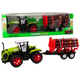 Farm Tractor With Wood Trailer 9 Bali Trees Green Drive