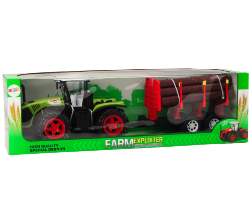 Farm Tractor With Wood Trailer 9 Bali Trees Green Drive