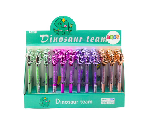 Dinosaur Ballpoint Pen Diamonds Blue Refill 0.7mm Mix