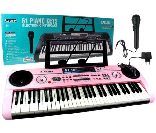 Keyboard 328-06 + Adapter Microphone Music Stand