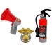 Firefighter's Set Backpack Flashlight Fire extinguisher Megaphone