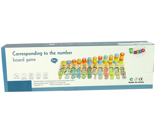 Numbers Educational Board Animals Shape Matching Sorter