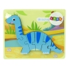 Wooden Puzzle Dinosaur Brachiosaurus Blue