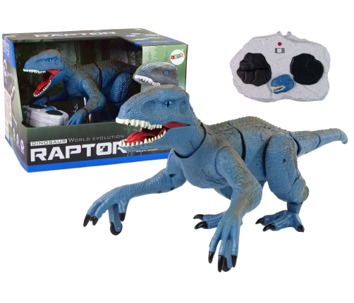 Remote-controlled Dinosaur Velociraptor Sound Roaring Blue