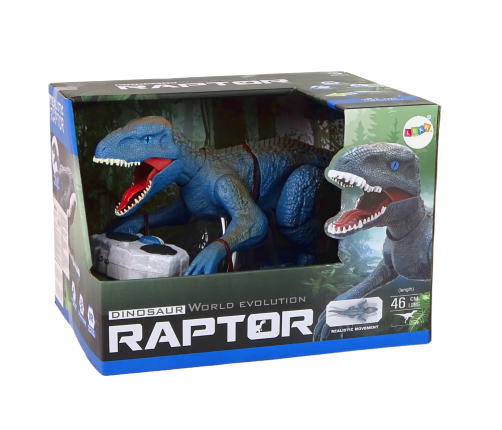 Remote-controlled Dinosaur Velociraptor Sound Roaring Blue