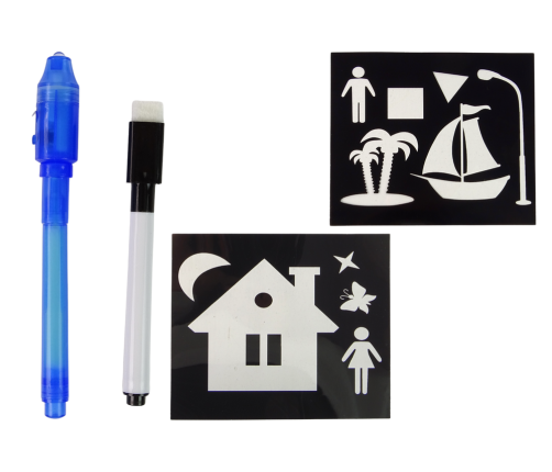 Double-sided Magic Board Glowing Painting Tablet 2in1 Draw and illuminate