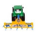 Green Tractor with Orange and Blue Rake Friction Drive