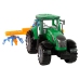 Green Tractor with Orange and Blue Rake Friction Drive