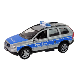 Metal Car Volvo XC90 Police Sound Lights HKG002