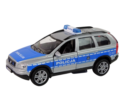 Metal Car Volvo XC90 Police Sound Lights HKG002