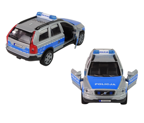 Metal Car Volvo XC90 Police Sound Lights HKG002