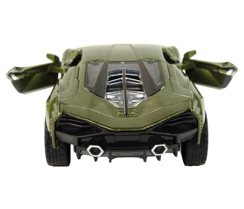 Resorak Vehicle 1:36 Friction Drive Lights Sounds Green