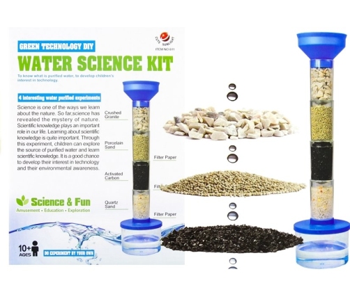 Experimental Set Water Filtration Sand Filter 4 Layers