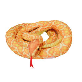 Plush Golden Snake Mascot 110 cm