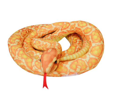 Plush Golden Snake Mascot 110 cm