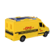 Delivery Car 1:16 Friction Drive Opening Doors Lights Yellow Sounds