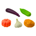 Soft Vegetables Set 24 Elements