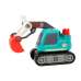 Cartoon Crawler Excavator For Turning DIY Turquoise