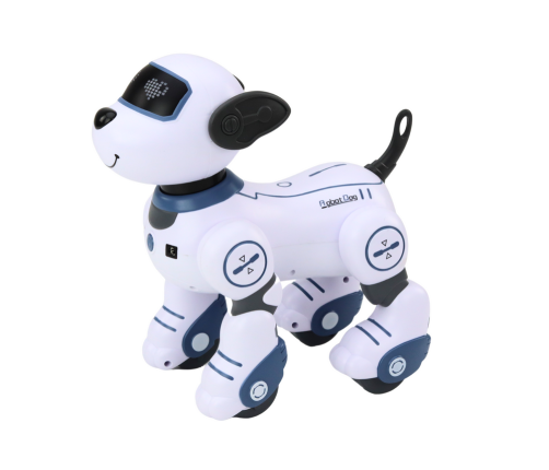 Remote Controlled Interactive Robot Dog Dancing Follows Commands Blue