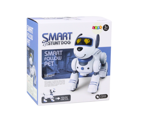 Remote Controlled Interactive Robot Dog Dancing Follows Commands Blue