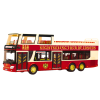 Double-decker Tour Bus 1:42 Metal Lights Red